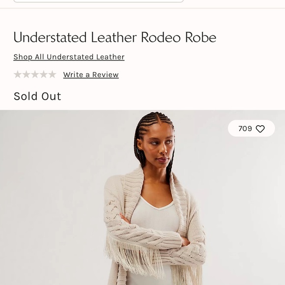 Understated Leather Rodeo Robe - Picture 4 of 4